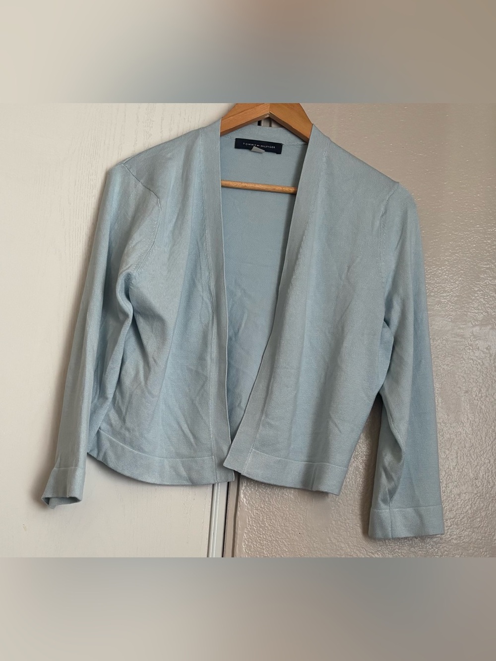 Tommy Hilfiger Light Blue Open-Front top